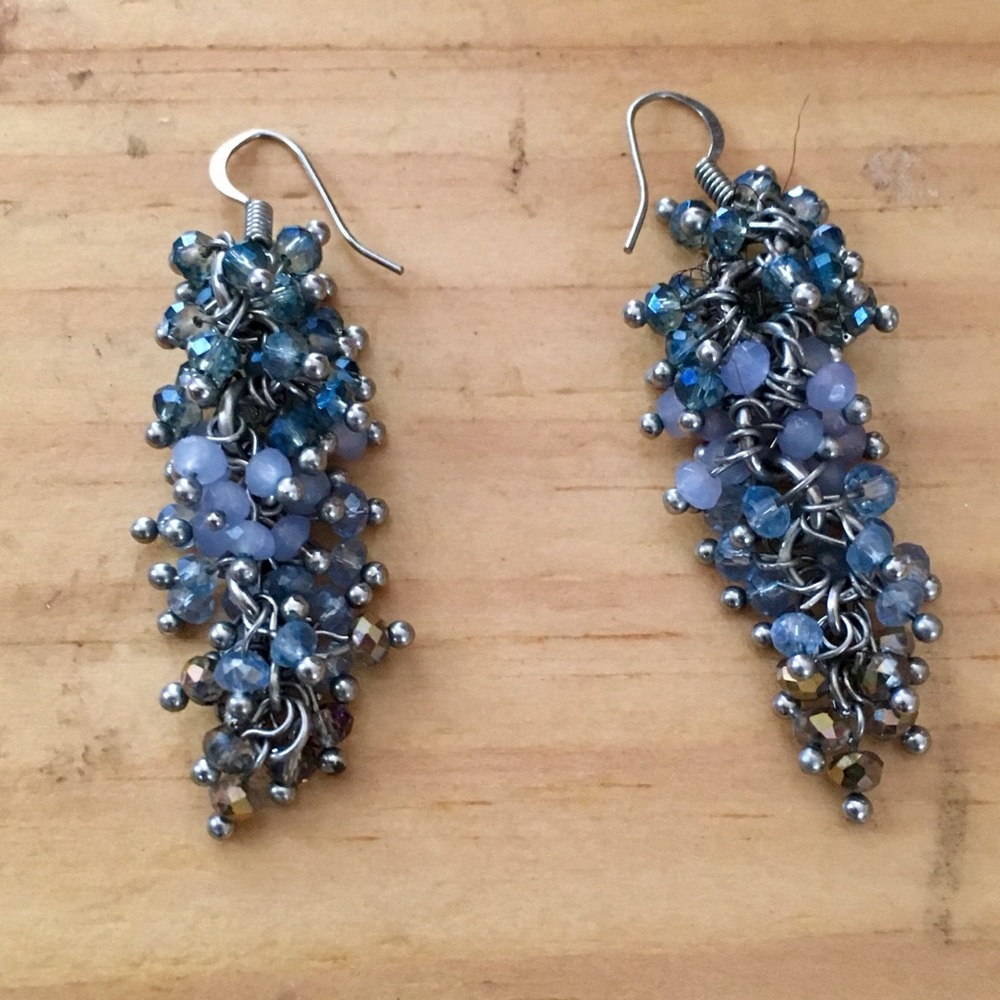 Earrings blue colors